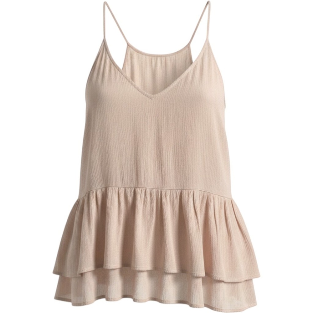 Forever 21 Ruffle Cami Top L Cottagecore Coquette Angelcore Whimsical Bohoh